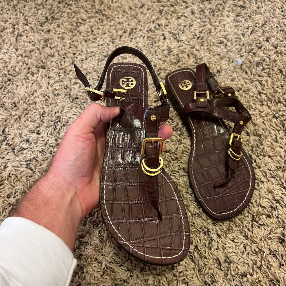Tory Burch Trent Leather Sandals